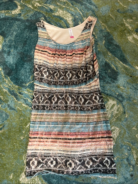 No Boundaries Dresses & Skirts - No Boundaries Knee Length Sleeveless Stripe Dress in Blue, Pink, Cream, Black